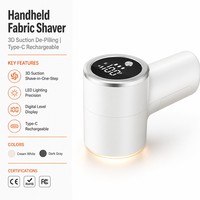 Rasoir anti-bouloches électrique pour tissus, écran LCD, rechargeable, portable, éliminateur de peluches pour vêtements, vente en gros OEM, direct usine