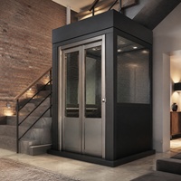 Ascenseur hydraulique résidentiel à cabine complète, plateforme élévatrice personnalisée pour villa, ascenseur fermé pour maison privée, application intérieure et extérieure