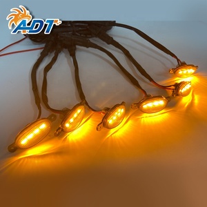 ADT 6 PCS/Kit 4 SMDs Feux de calandre LED de haute qualité pour pare-chocs avant de voiture pour F150 Tundra - Product Image 1