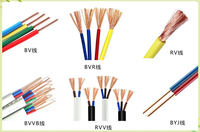 Câbles électriques flexibles multiconducteurs ronds, 3 conducteurs, isolés en PVC, câbles flexibles Rvv Electrique