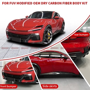 ชุดแต่งตัวถังคาร์บอนไฟเบอร์แห้งแบบ OEM สำหรับ Ferrari Purosangue FUV ชุดแต่งสเกิร์ตหน้า Aero Package ของแท้ Pre-Preg ชุดแต่ง Aero Kit ครบชุดจากโรงงานโดยตรง - Product Image 4
