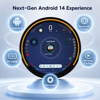 Lecteur multimédia automobile Android 14 8 cœurs 4+64 Go de mémoire pour BMW Mini F55 F56, prend en charge la carte SIM et le CarPlay sans fil