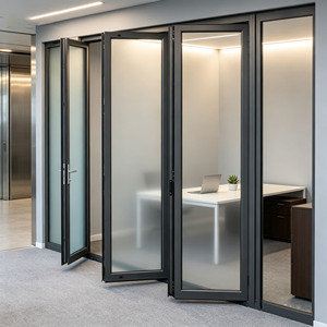 Vente d'usine - Portes pliantes en aluminium certifiées Energy Star AS2047, double vitrage, pour maison et autres applications - Product Image 1