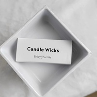Boîte en carton personnalisée pour emballage de mèches de bougies en papier ciré perlé