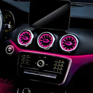 "CARDI" İç dekoratif ortam araba ışıkları led ac Turbo klima havalandırma çıkışı Mercedes Benz için W205 X253