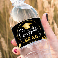 Etiquetas Adhesivas para Botellas de Agua, Etiquetas para Agua Mineral, Forma Personalizada, Laminación Brillante o Mate
