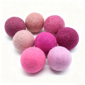 Palline <span class=keywords><strong>di</strong></span> Feltro <span class=keywords><strong>di</strong></span> Lana Premium 100% Naturali Fatte a Mano Decorazione Colorata per Albero <span class=keywords><strong>di</strong></span> <span class=keywords><strong>Natale</strong></span> Feste Fai-da-Te Accessori per Mobiletto Neonato - Product Image 2