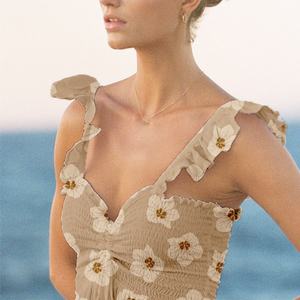 Usine de vêtements JingYu, fabricant de vêtements, conception personnalisée de robes hawaïennes modestes décontractées pour femmes - Product Image 4