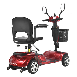 새로운 도매 <span class=keywords><strong>24V</strong></span> 350W 접이식 4 륜 전기 이동성 스쿠터 모든 지형 도로 장애인 성인 노인 이동식 20Ah - Product Image 3