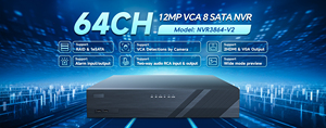 Câmera de Gravação AI VCA IQ Search com NDAA <span class=keywords><strong>H</strong></span>.265/<span class=keywords><strong>H</strong></span>.<span class=keywords><strong>264</strong></span>, 64CH On-vif, 4k, 8HDD, 12MP, até 12TB, 384M de Banda de Entrada Não-POE - Product Image 6