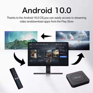 XS97 K2BT tvbox 2 + 8GB 5G dual WiFi TV box Allwinner H313 BT 5,0 4K Android TV box con control remoto por voz - Product Image 5