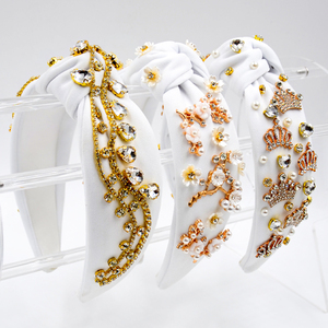 Diadema <span class=keywords><strong>de</strong></span> Cristal <span class=keywords><strong>de</strong></span> Lujo <span class=keywords><strong>de</strong></span> Alta Calidad <span class=keywords><strong>para</strong></span> Mujer, Adornada con Perlas y Diamantes <span class=keywords><strong>de</strong></span> Imitación Dorados, Diadema <span class=keywords><strong>de</strong></span> Tela <span class=keywords><strong>de</strong></span> 13 cm <span class=keywords><strong>de</strong></span> Ancho <span class=keywords><strong>para</strong></span> Novia, <span class=keywords><strong>Boda</strong></span> - Product Image 1