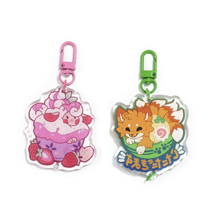 Kuien Top Bán Tùy Chỉnh In Đôi Bên Epoxy Long Lanh Phim Hoạt Hình Phụ Kiện Nhựa Keychain Charms In Acrylic Nhựa - Product Image 4