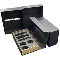 Boîtes à livres rigides personnalisées de luxe étui CD acrylique doublé couleur argent laser mousse EVA à l'intérieur de la boîte-cadeau d'ensemble de cartes postales