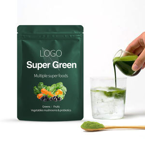 Formula per Bevanda Super Greens in Polvere Vegana e Biologica OEM all'Ingrosso, Migliora l'Immunità, Alcalinizzante con Vitamine per Adulti - Product Image 2
