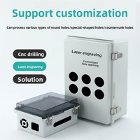 Caja de Conexiones BOERDA IP66 Impermeable de Alto Voltaje 600V/1000V Resistente a los Rayos UV, Caja Eléctrica de PVC, Divisor de Cables Flexible