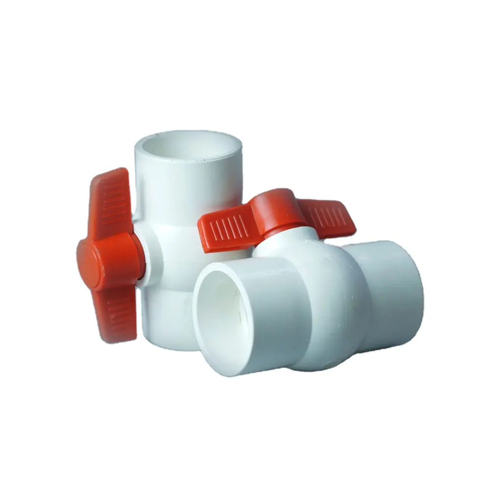 many sizes 4" 75mm 160mm 200mm 2 way 1 1/2 6 inch PVC Pipe union Check ball Valve