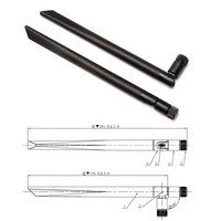 Antenne en caoutchouc bi-bande pour GSM GPRS CDMA 2.4G 5G 5.8G pour connecteur SMA 433Mhz 868Mhz 915Mhz 50 Ohm pour antennes de communication