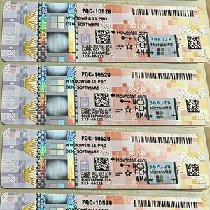 Etiqueta COA de <span class=keywords><strong>Windows</strong></span> <span class=keywords><strong>11</strong></span> Pro, Licencia con Clave, Activación en Línea, Garantía de 12 Meses, Etiqueta Rosa de Win11 Pro, en Existencia, Envío Rápido - Product Image 3