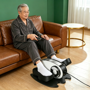 Steppeur d'exercice pour les pieds silencieux et réglable en ABS, type assis, avec rouleau de massage pour améliorer la circulation sanguine, idéal pour les entraînements quotidiens des personnes âgées - Product Image 1