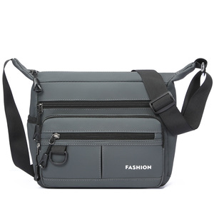 Fashion <b>Men</b> Casual Crossbody Bag Lightweight Oxford Shoulder Bag Multi Compartment Daily Travel Messenger <b>Purse</b> - Product Image 1