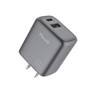 <span class=keywords><strong>Cargador</strong></span> USB-C Miccell de 20W, <span class=keywords><strong>Cargador</strong></span> de Teléfono de Doble Puerto con Carga Rápida PD, Adaptador de Pared para Teléfonos Inteligentes y Tabletas - Product Image 1