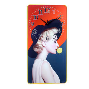 <span class=keywords><strong>Horloge</strong></span> <span class=keywords><strong>murale</strong></span> électronique silencieuse <span class=keywords><strong>rectangulaire</strong></span> <span class=keywords><strong>en</strong></span> <span class=keywords><strong>verre</strong></span> et plastique, style moderne minimaliste, luxe léger, avec peinture décorative transparente - Product Image 5