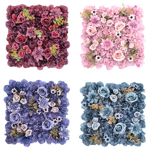 Fake Rose Artificial Flower <b>Wall</b> For Wedding Indoor & Outdoor Scene Layout Background <b>Wall</b> <b>Decor</b> Floral Materials - Product Image 4