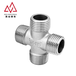 Croce filettata maschio- maschio in acciaio inossidabile approvata MSS <span class=keywords><strong>SP</strong></span> 83 per un'ottima tenuta e sigillatura, ideale per tubazioni di strumentazione di precisione - Product Image 1