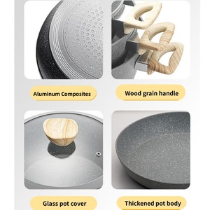 Conjunto Completo de Utensílios de Cozinha Antiaderentes em Alumínio Lovfe 10 Peças Atacado Design Clássico Panelas para Cozinhar Material Metálico - Product Image 3