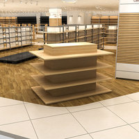Présentoir à chaussures double face en métal léger personnalisé XINDE avec finition brillante pour magasin de chaussures