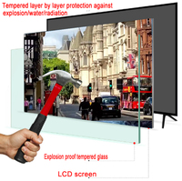 Televisor Inteligente LED de Doble Cristal de 32-100 Pulgadas 4K QLED para Modo Ambiental, Uso en Hoteles, Android 12
