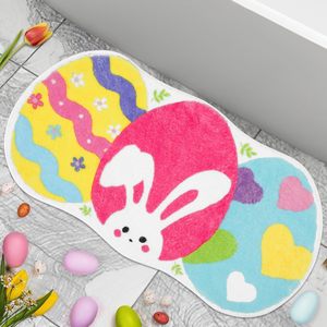 <span class=keywords><strong>Tapis</strong></span> de bain antidérapant avec imprimé lapin de Pâques, <span class=keywords><strong>tapis</strong></span> de sol absorbant et doux pour salon, chambre à coucher, salle de bain, paillasson - Product Image 2