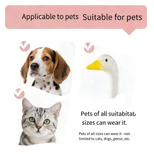 Aksesoris Rambut Hewan Peliharaan JXANRY Warna Pink Coklat Desain Warna Polos untuk Kucing Anjing Sutra Tahan Panas Rumbai Lucu Gelombang Besar Cosplay Festival - Product Image 6