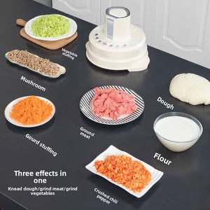 Hachoir à viande multifonctionnel en verre, pétrin à pâte, hachoir à légumes 3-en-1, mixeur pour aliments pour bébés, robot culinaire - Product Image 3