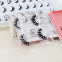 Cils latéraux courts naturels de 12 mm, cils en vison 3D, effet 3D, demi-cils faits à la main
