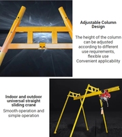 Équipement de levage de matériaux de construction Ferme et grue durable petite mini grue mobile