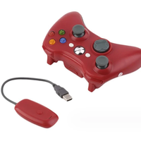 Finera para 360, Control Remoto Inalámbrico para Juegos de 2.4GHz con Motor de Vibración, Control con Palanca 3D