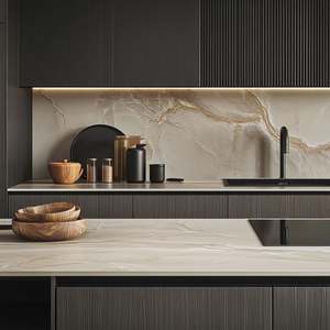 Modern Design Acrylic <b>Cupboards</b> Set Custom <b>Wooden</b> Pantry Kitchen Cabinet Furniture Manufactured by Smart Supplies - Product Image 4