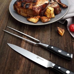 De acero inoxidable cuchillo y tenedor triple remache con empuñadura ergonómica herramienta de barbacoa <span class=keywords><strong>para</strong></span> carne de carne <span class=keywords><strong>asado</strong></span> jamón y Turquía - Product Image 6
