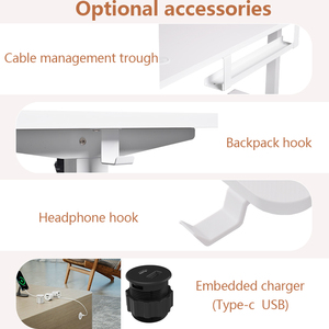 Premium <strong>Adjustable</strong> Manual Standing Desk Ergonomic Computer Desk Modern Design <strong>Low</strong> <strong>Price</strong> Home Office Commercial Office <strong>Furniture</strong> - Product Image 6