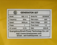 Générateur à essence à cadre ouvert de petite taille 5kw 6kw 10kw, portable, faible bruit, alimenté au GPL/GNL