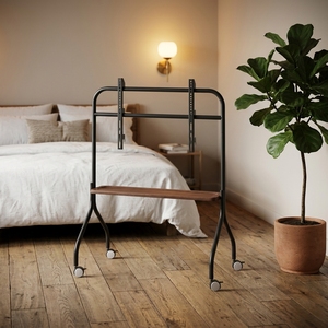40''-75''Modern <strong>TV</strong> Rack Design Floor <strong>TV</strong> Stand <strong>Trolley</strong> With Wheels Iron Material Mobile <strong>TV</strong> Cart - Product Image 6