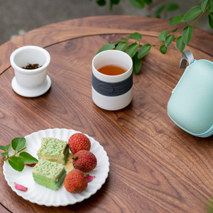 Portable Travel Tea Set Porcelain Lightweight Outdoor <b>Teacup</b> Gongfu Tea Cup Single Office Use - Product Image 1