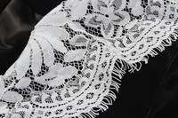 Ensemble de velours d'hiver de qualité supérieure avec col en dentelle et petit manteau parfumé coréen