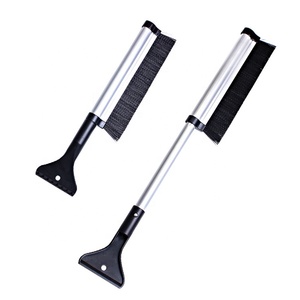 Brosse à neige télescopique rétractable et extensible, grattoir à <span class=keywords><strong>glace</strong></span> pour le <span class=keywords><strong>pare</strong></span>-<span class=keywords><strong>brise</strong></span> de véhicule d'hiver avec brosse à poils rigides - Product Image 1