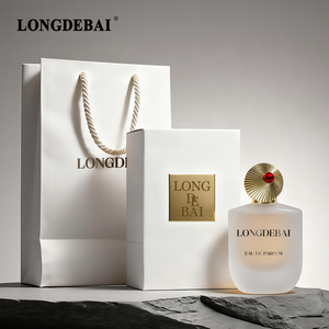 Nueva llegada: Botella de vidrio personalizada para perfume de 50ml y 100ml, esmerilada, plana, vacía, con tapa de aleación de zinc. - Product Image 6