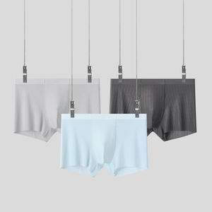 Ladymate ODM/OEM Calzoncillos <span class=keywords><strong>Boxer</strong></span> da <span class=keywords><strong>uomo</strong></span> mutandine in <span class=keywords><strong>microfibra</strong></span> da <span class=keywords><strong>uomo</strong></span> in seta di ghiaccio comodo morbido mutandine intimo <span class=keywords><strong>Boxer</strong></span> - Product Image 6