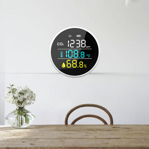 Monitor de CO2 de Pared para Interiores, Detector de Dióxido de Carbono, Mini Analizador de Calidad del Aire de Escritorio con Temperatura y Humedad - Product Image 3