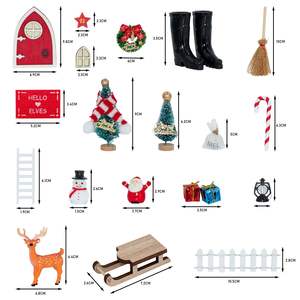 Dool House <span class=keywords><strong>Casa</strong></span> <span class=keywords><strong>de</strong></span> muñecas Nightlight Fairy Door Juego <span class=keywords><strong>de</strong></span> decoración <span class=keywords><strong>de</strong></span> Navidad Modelo <span class=keywords><strong>de</strong></span> simulación <span class=keywords><strong>de</strong></span> escena en miniatura - Product Image 2